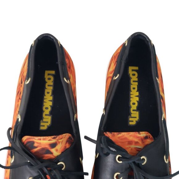 Loudmouth Flames Sailor Boat Style Loafers - Picture 4 of 11